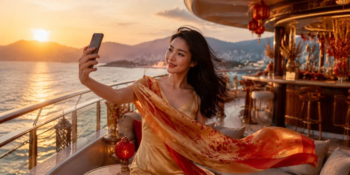 Người chơi sử dụng điện thoại truy cập casino trực tuyến trên bãi biển Nha Trang